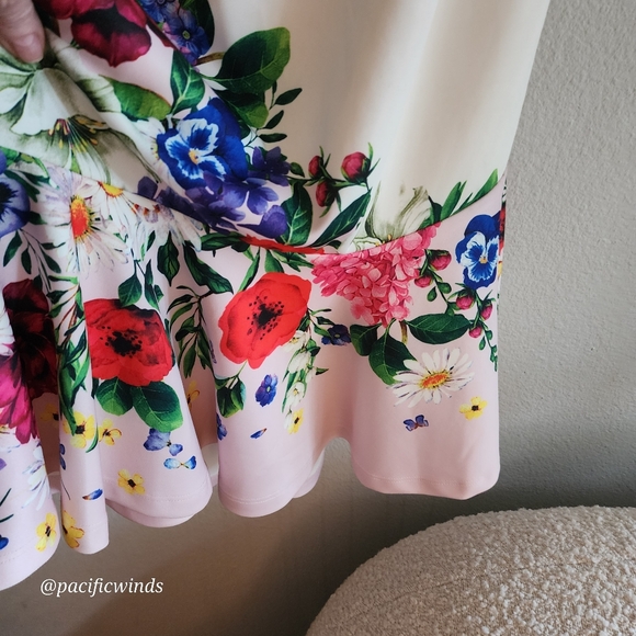 VENUS EMBELLISHED SWING DRESS SIZE XS FLORAL ☆ - Picture 7 of 10